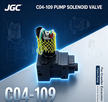 أفضل سعر C04-109 مضخة الحفر الزحفية صمام سولينويد للضخة المائية آلات البناء 6 أشهر الضمان