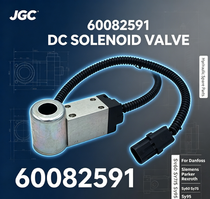 60082591 قطع غيار هيدروليكية صمام سولينويد ثابت لشركة دانفوس باركر ريكسروث Sy60 Sy75 Sy95