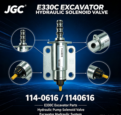 E330C أجزاء الحفارة صمام سولينويد مضخة هيدروليكية صمام سولينويد 114-0616 1140616