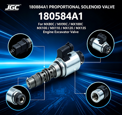 180584A1 صمام الكهربائي النسبي ل MX80C MX90C MX100C MX100 MX110 MX120 MX135 قطع الغيار صمام الحفر المحرك