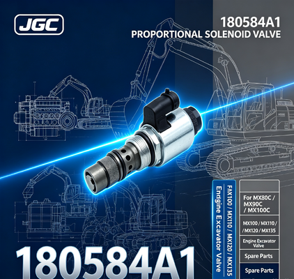180584A1 صمام الكهربائي النسبي ل MX80C MX90C MX100C MX100 MX110 MX120 MX135 قطع الغيار صمام الحفر المحرك