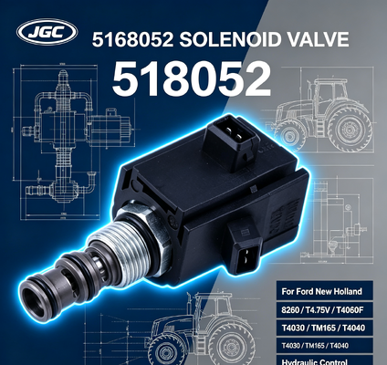 5168052 صمام لولبي لقطع حفارات فورد نيو هولاند 8260 T4.75V T4060F T4030 TM165 T4040