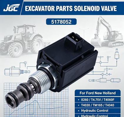 5168052 صمام لولبي لقطع حفارات فورد نيو هولاند 8260 T4.75V T4060F T4030 TM165 T4040