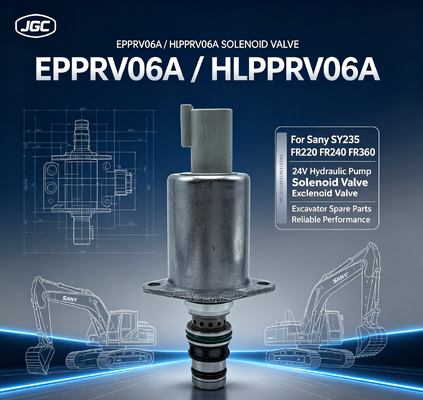 صمام الملف اللولبي النسبي EPPRV06A 24 فولت HLPPRV06A لمضخة الحفارات الهيدروليكية Sany SY235 FR220 FR240 FR360