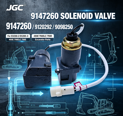 9147260 9120292 9098250 صمام الملف اللولبي عالي السرعة للحفارات EX200-2 EX200-3 490E 790ELC 790E