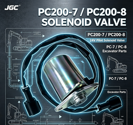 PC-7 PC-8 أجزاء الحفر PC200-7 PC200-8 الصمام الكهربائي الطيار الصمام الكهربائي 24V