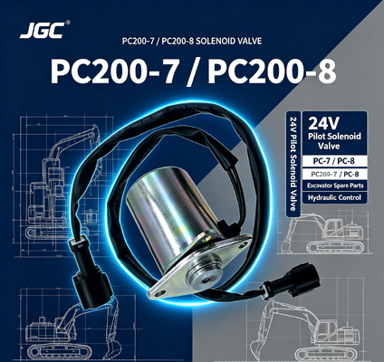 PC-7 PC-8 أجزاء الحفر PC200-7 PC200-8 الصمام الكهربائي الطيار الصمام الكهربائي 24V