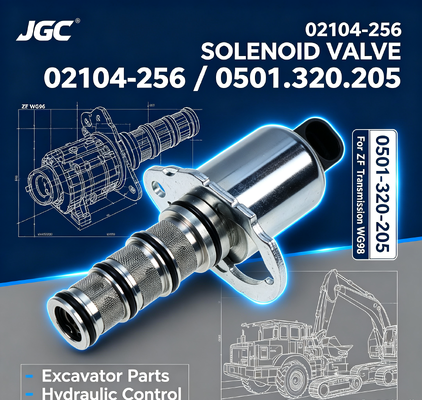 02104-256 0501-320-205 أجزاء الحفارة صمام سولينويد لنقل Zf Wg98