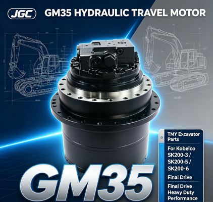 GM35 أجزاء الحفر محرك السفر الهيدروليكي لـ Kobelco متوافق مع SK200-3 SK200-5 SK200-6