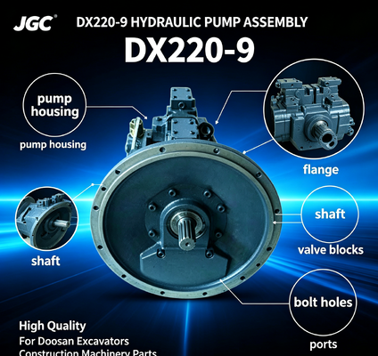 DX220-9 مجموعة المضخة الهيدروليكية ذات الجودة العالية للطراز القديم لمحفر دوسان قطع غيار آلات البناء