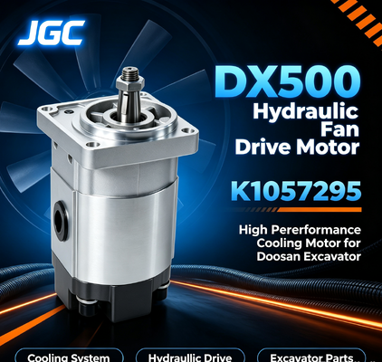 K1057295 DX500 هيدروليك مروحة محرك محرك ، عالية الأداء حفارة مروحة هيدروليكية للمحفر دوسان