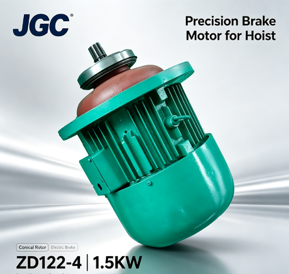 ZD122-4 نوع محرك رفع الرافعة 1.5KW محرك مكابح الدوار المخروط