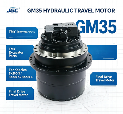 GM35 أجزاء الحفر محرك السفر الهيدروليكي لـ Kobelco متوافق مع SK200-3 SK200-5 SK200-6
